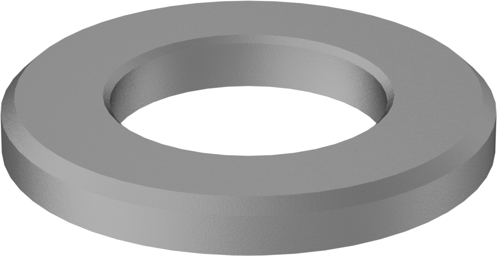 Çelik Yapısal Pul, Galvanizli, M27 Vida Boyutu için, 28.0 mm İç Çap, 50.0 mm Dış Çap