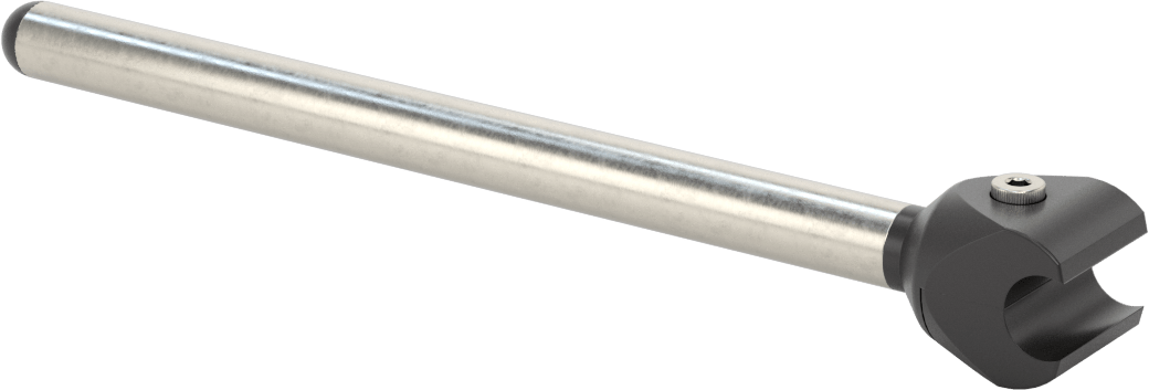 Çubuklar için Kelepçeli 7-1/2" Uzunluğunda İçi Boş Montaj Çubuğu — Montaj Çubuğu, 1⁄2", 7 1⁄2"