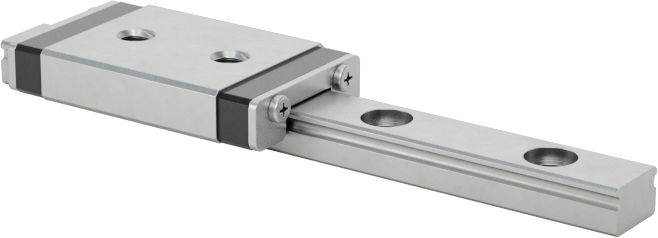 Minyatür Bilyalı Rulman Taşıyıcı ve Kılavuz Ray, 4 mm Genişlik x 40 mm Uzunlukta Raylı