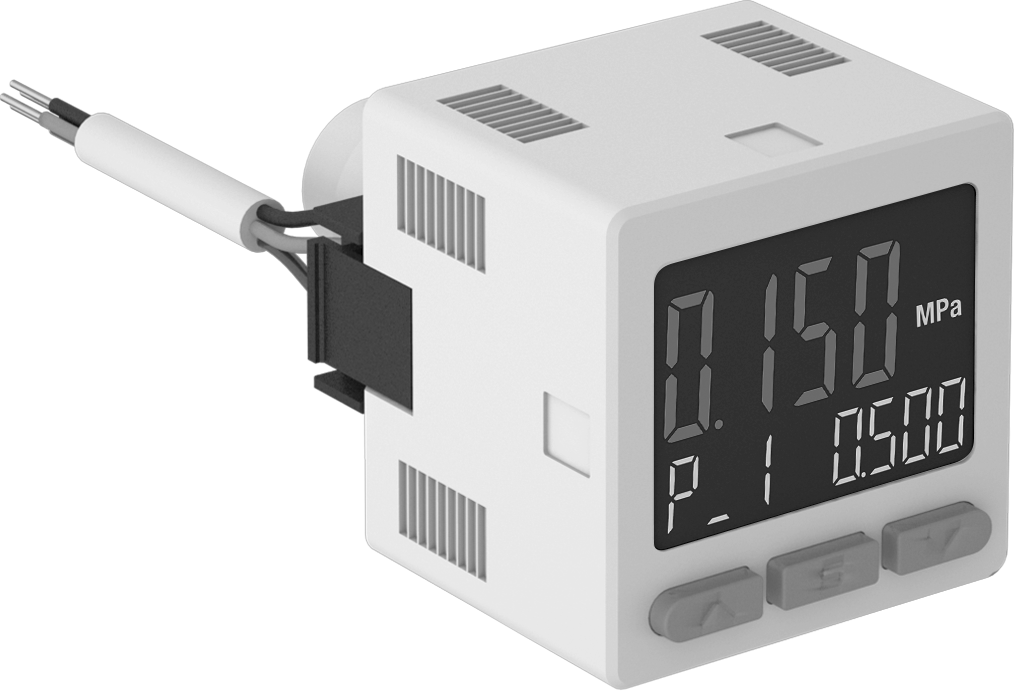 Elektronik Basınç Şalteri, Basınçlı Hava için, PNP, 1/4" Dişi Bas-Bağlan