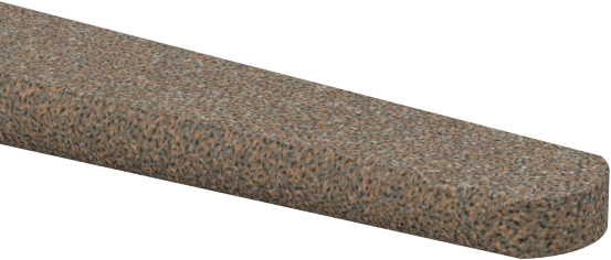 Çelik için Tıkanmaya Dayanıklı Parlatma Taşı, Konik Oval, 240 Kum, 4" Uzunluk, 3/16" ila 1/2" Genişlik