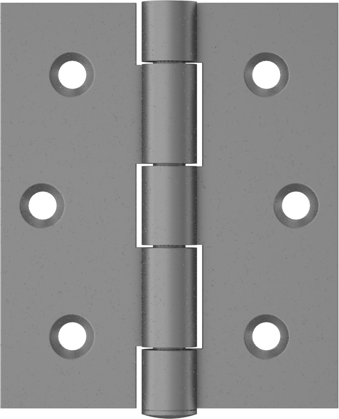 Delikli Yüzeye Montaj Menteşesi, Galvanizli Çelik, Çıkarılabilir Pim, 3" x 1-1/4" Kapı Kanadı — 2 1⁄2", 3", Delikli