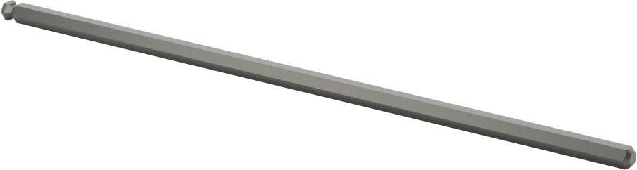 Bilyalı Uçlu Tornavida Mili, 3 mm Altıgen Ölçü, 4-5/8" Toplam Uzunluk