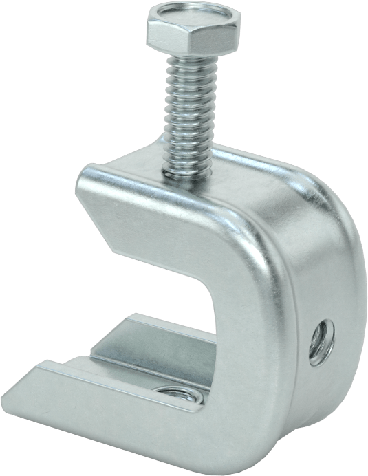 Gijon için Kiriş Kelepçesi, Alttan Montaj, Çinko Kaplı Çelik, 1/4"-20 Çubuk Boyutu için