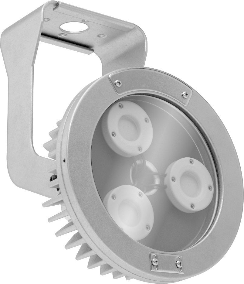 Yüksek Sıcaklık Tehlikeli Ortam Tavan Işığı — Dusty, Hazardous, Outdoor, Submersible, Washdown, Wet, 120V AC, LED