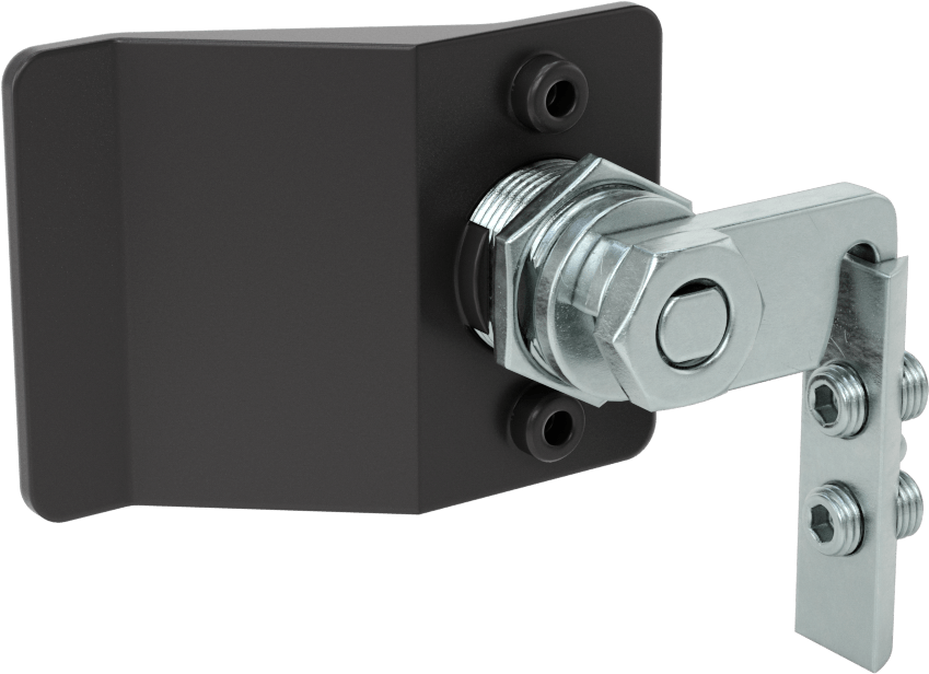 T-Yivli Çerçeve, 40 mm Ray için Kulplu Ray-Panel Kam Kilidi, Sol Yönlü Montajı
