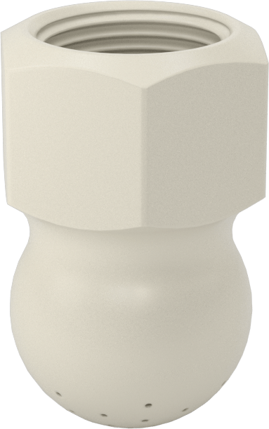 Tank Yıkama Nozulu, Naylon Plastik, 1/2 NPT Dişi, 20 PSI'da 3.9 gpm
