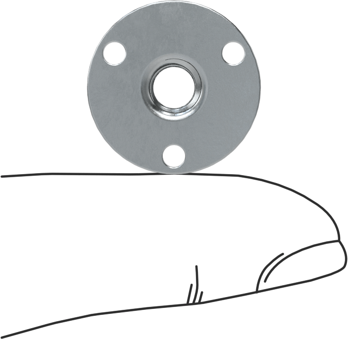 Vidalı Montaj Somunu, Çelik, 1/4"-20 Diş, 0.313" Çap x 1/4" Yükseklik Namlu