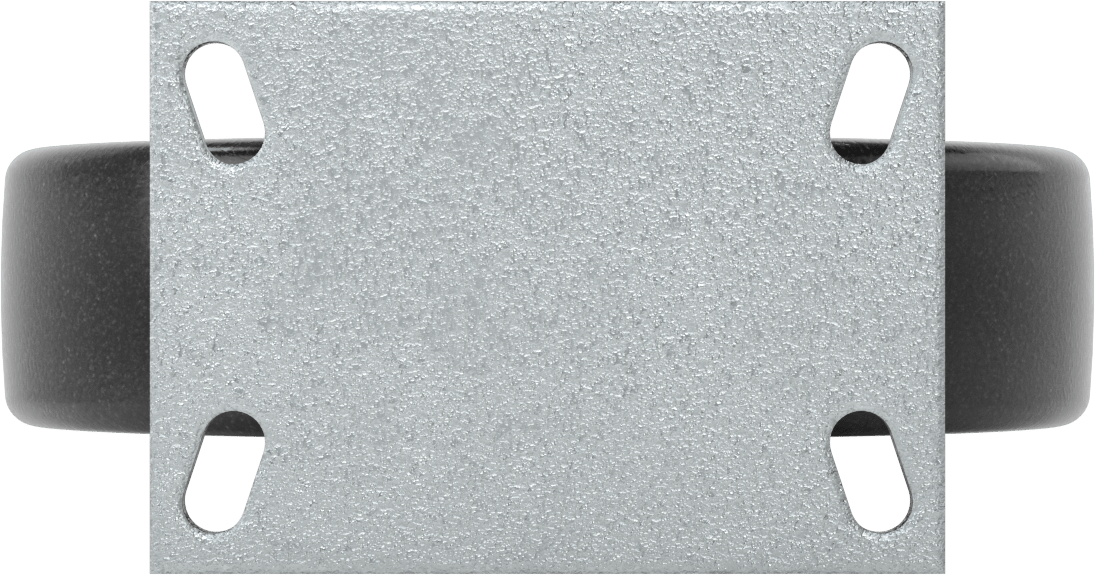 Dövme Çerçeveli Yüksek Kapasiteli Spartan Tekerlek, 6-1/4" x 4-1/2" Plaka, Sabit, 10" Çaplı Fenolik Tekerlek