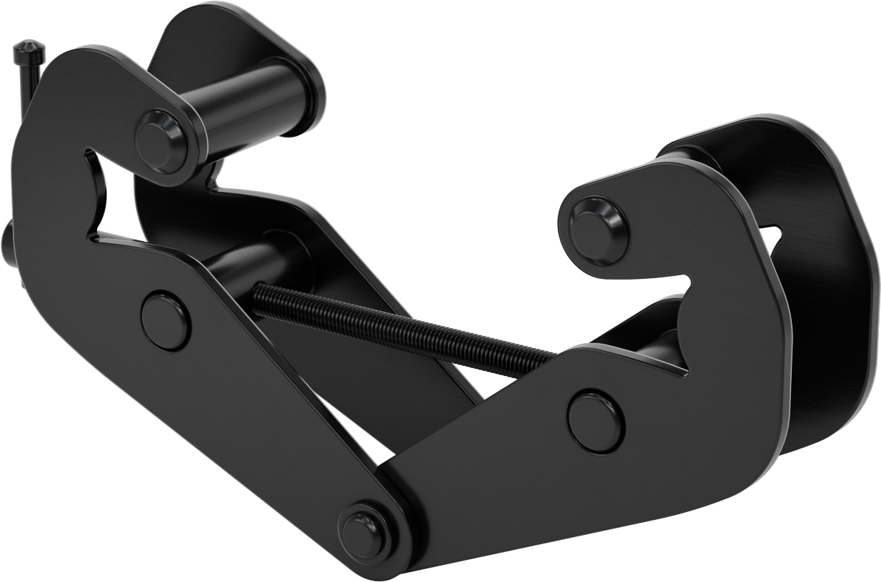 Kancalar ve Askılar için Kiriş Kelepçesi, T-Kolu ve Montaj Çubuklu, 3-1/4"- 12-1/2" Kiriş Genişliği için
