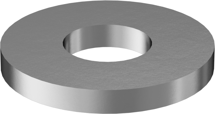 Yüksek Mukavemetli 17-4 PH Paslanmaz Çelik Büyük Boy Pul, 1/4" Vida Boyutu için, 0.313" İç Çap, 0.75" Dış Çap, 0.068 inç - 0.088 inç Kalınlık