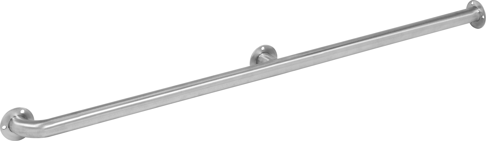 Pürüzsüz Bölme Tutunma Çubuğu, 1-1/2" Çap, 48 inç Uzunluk — 48", Tuvalet Bölmesi, 1 1⁄2"