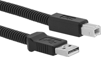 Ezilmeye Dayanıklı USB Kablosu, PVC Yalıtımlı USB-A x USB-B Fişi