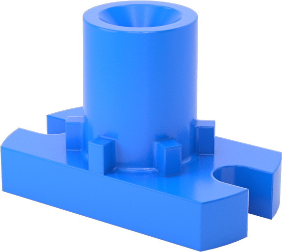 Kılavuz Vida için M2 x 0.5 mm Dişli Flanşlı Somun — M2, 0.5 mm, Somun