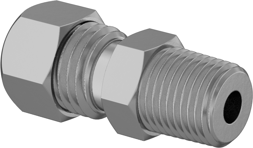 Hava Doldurma Vanası, Pirinç, NPT x 1/2" Uzunluğunda UN/UNF (SAE Düz), 200 PSI — Basınçlı Hava, Pirinç, 200 psi