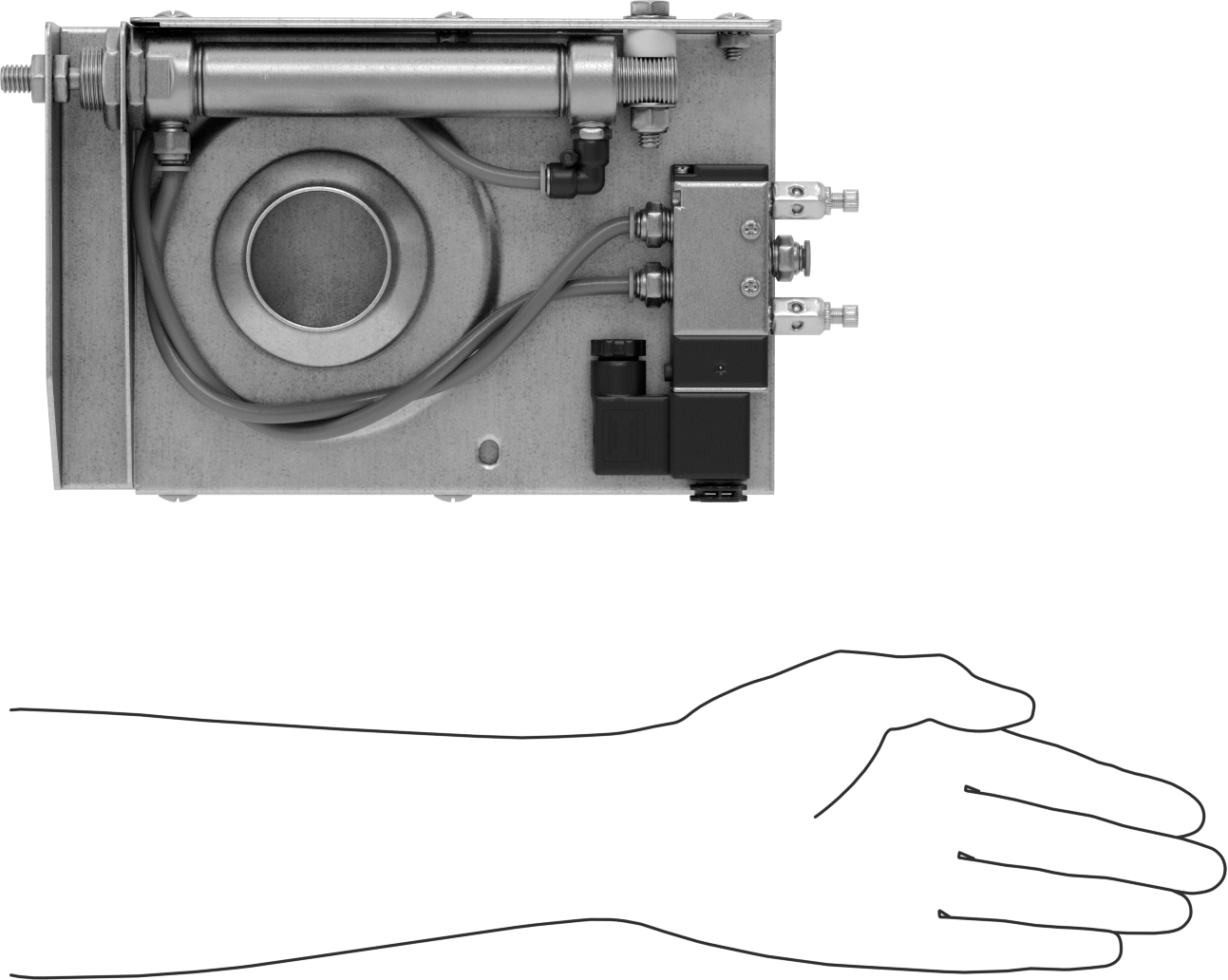Otomatik Patlama Kapısı, Kanal Boyutu, 2, 1-7/8" Erkek Dış Çap