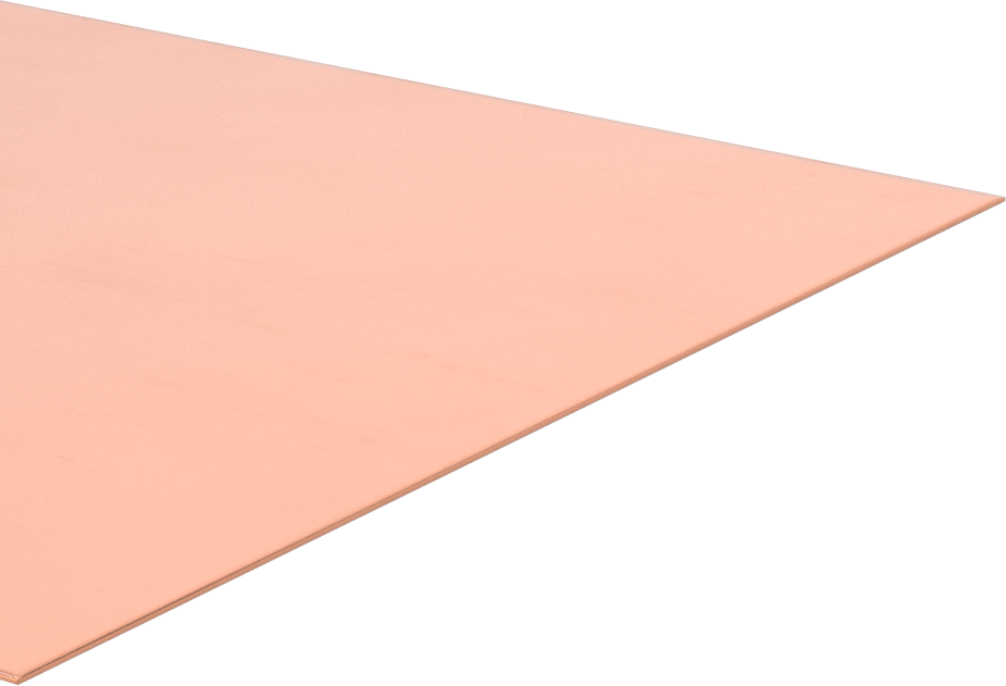 Çok Amaçlı 110 Bakır Levha, 1/8 Sert - 1/4 Sert Sertlik, 6" x 6", 0.0160" Kalınlık