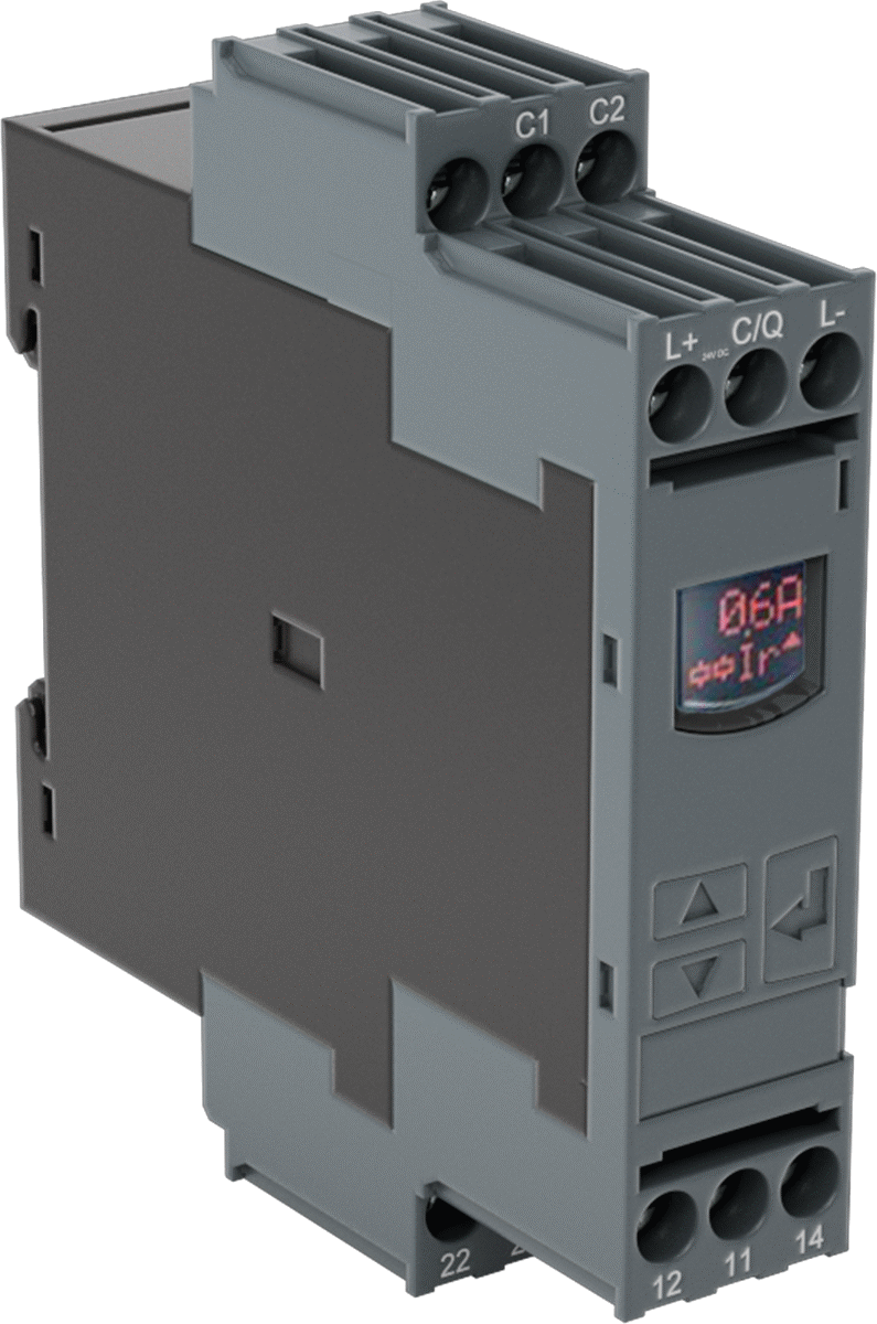 Toprak Kaçağı İzleme Rölesi, 12 Vida Terminali ve Io Link — 24V DC, DIN Rail, 2