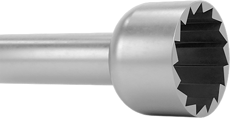 3/32" Çaplı Şaftlı Tungsten Vanadyum Çelik Frez, Kupa