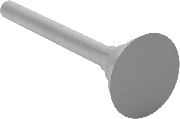 Destek Pedi, 1/2" Çaplı Yapışkan Zımpara Diski için, 1/8" Çaplı Şaft