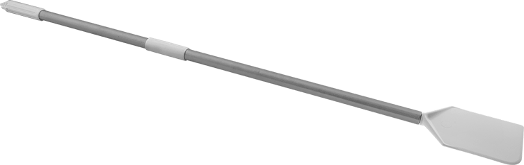 Düz Bıçaklı Plastik Spatula, Paslanmaz Çelik Saplı