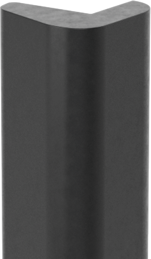 Kauçuk Köşe Koruyucu, Yuvarlak, 1-3/4" Genişlik, 8 Fit Uzunluk — Yuvarlak, Köşe, EPDM, Rubber