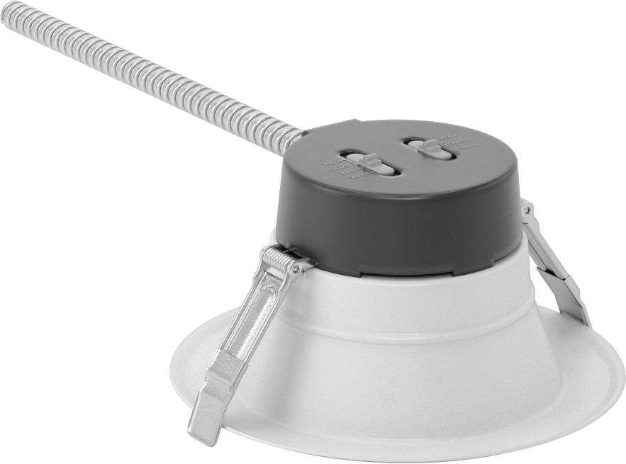 Kablolu Bağlantılı Gömme Yuvarlak Tavan Lambası — 120V AC ila 277V AC, LED, Tavan