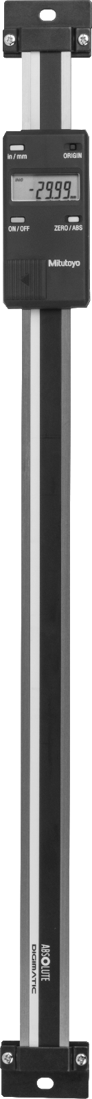 Doğrusal Ölçek, Dikey Yönlendirme, 0" ila 12" ve 0 mm ila 300 mm Aralık