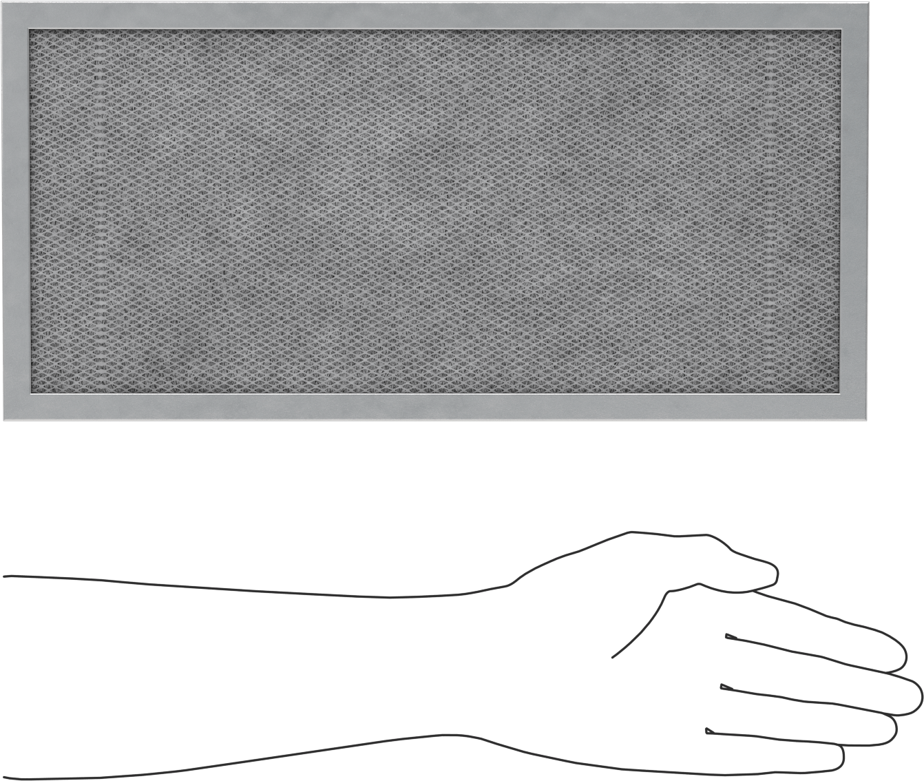 Yeniden Kullanılabilir Hasır Panel Filtre, 1/2" Kalınlık, 8 x 16 HVAC Anma Ölçüsü