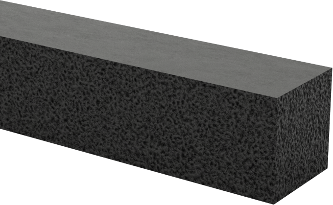 Esnek Poliüretan Köpük Şerit, Yapıştırıcı, Ekstra Yumuşak, 1/4" Genişlik, 1/4" Kalınlık, 39 Fit Uzunluk — 1/4", Yapıştırıcı, 1/4"