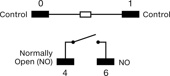 Kürek Uçlu Röle, SPST-NO, 4 Terminal, 24 V AC Giriş