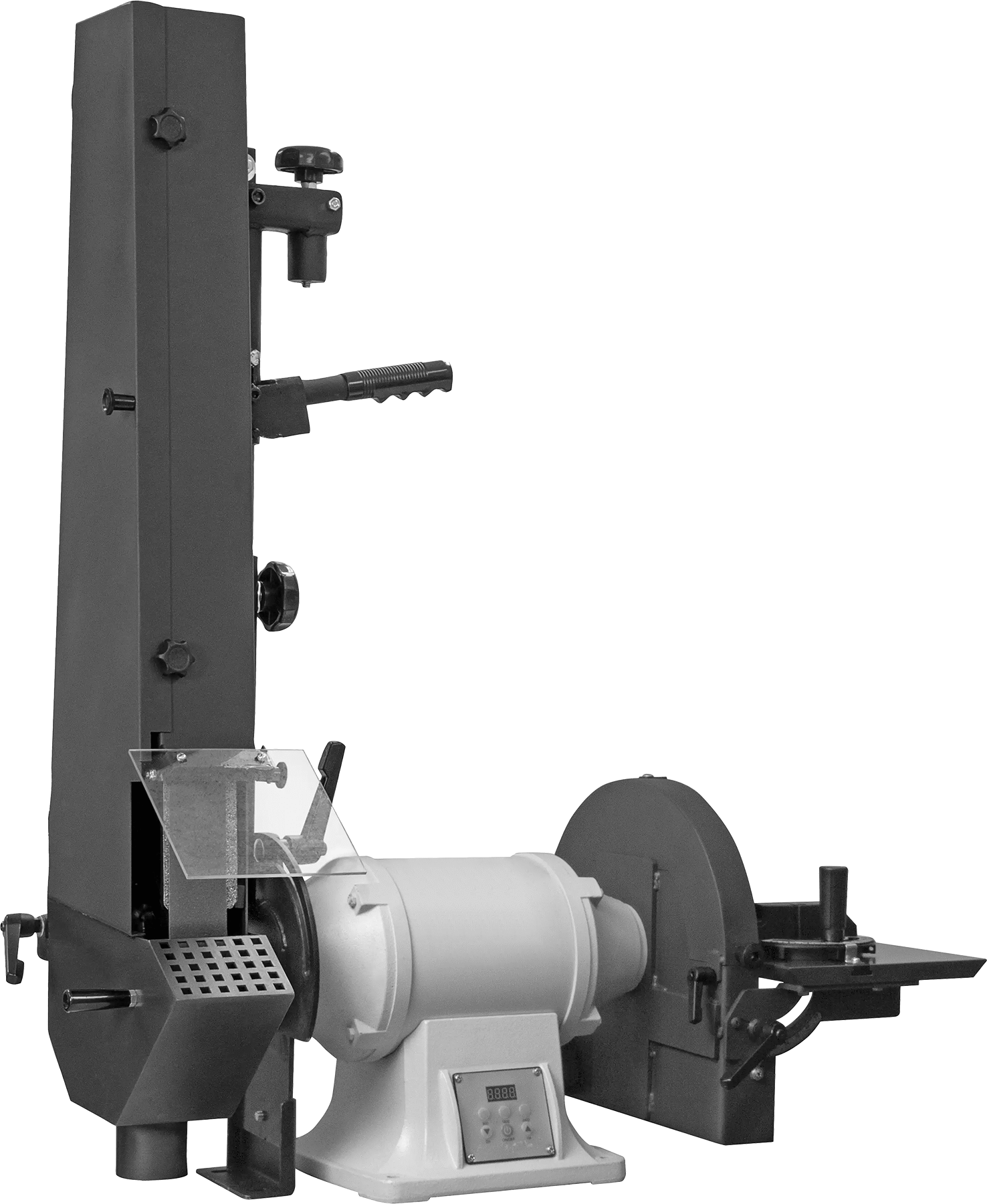 Kombinasyon Disk ve Kayış Zımpara Makinesi, Değişken Hız, 1-1/2 hp — Elektrik, Değişken, Düğme