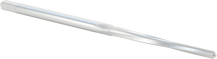 Konik Pimli Delikler için Kare Şaftlı Rayba, Spiral Yiv, 0.0666" x 0.0497" Rayba Çapı