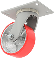 6-1/4" x 4-1/2" Plakalı Yüksek Kapasiteli Mauler Tekerlek