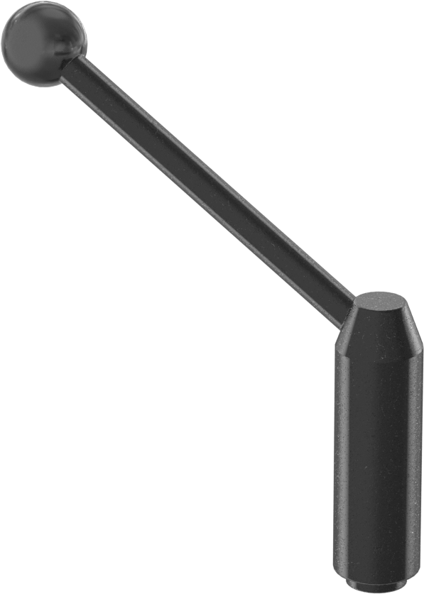 Çelik Ayarlanabilir Tutamak, 1/4"-20 Dişli Delikli, 2-3/4" Çıkıntı — Dişli Delik, 1⁄4"-20, 2 1⁄2"
