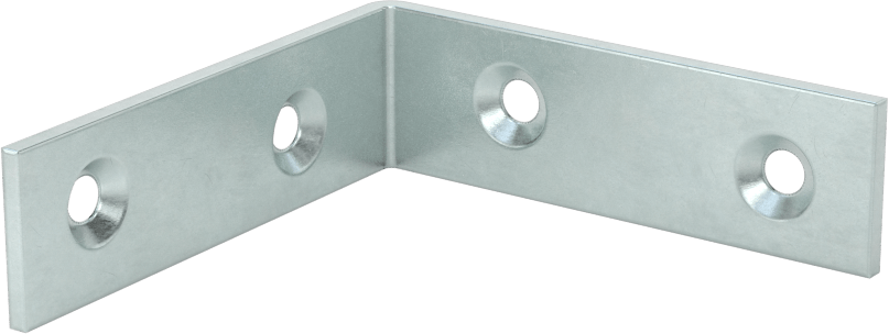 Köşe Braketi, 2-3/8" x 2-3/8" x 11/16" — Çelik, 11⁄16", 2 3⁄8", Vida Takma