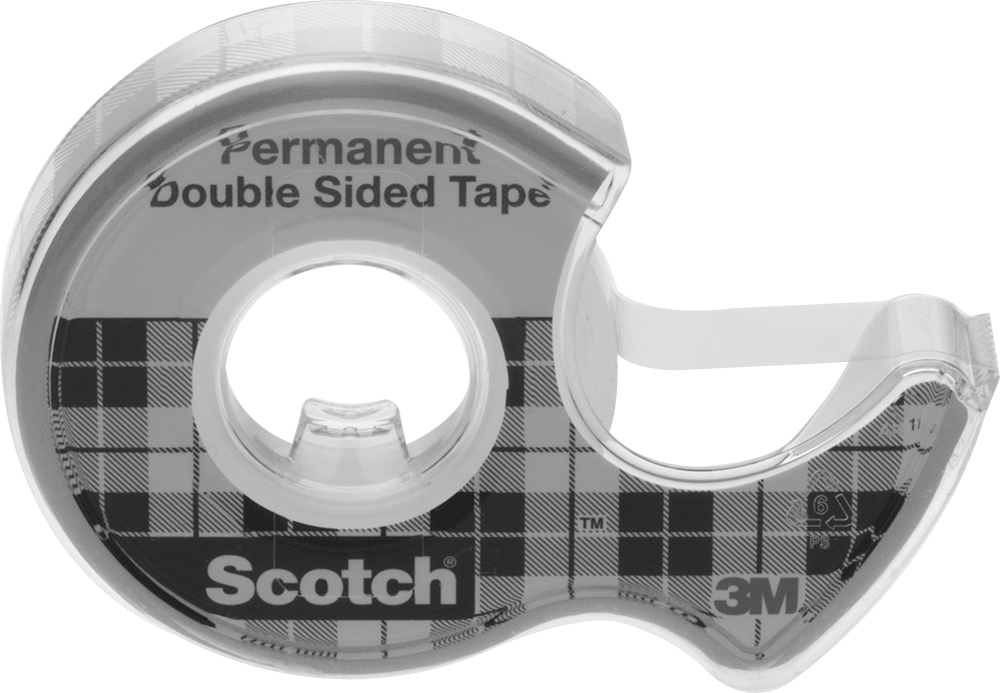 Dağıtıcılı Ofis Bandı, 3M Scotch Çift Taraflı, 3/4" Genişlik, 25 Fit Uzunluk