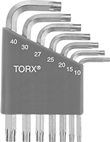 Alaşımlı Çelik Torx L-Anahtar Seti, Çinko Kaplamalı
