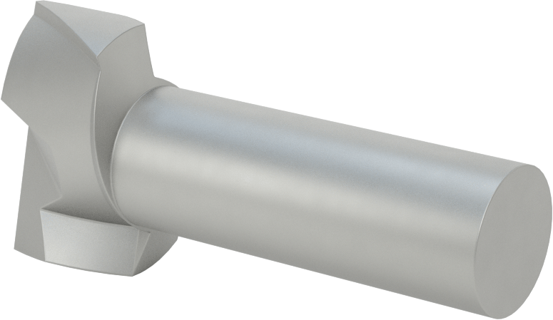 Yüksek Hızlı Çelik Kare Uçlu Freze, 2 Yiv, 1-3/8" Freze Çapı, 3" Uzunluk