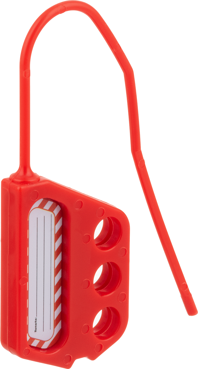 İletken Olmayan Kilitleme Mandalı, 1-15/16" Dikey x 1" Yatay Boşluk, 1/4" Hasp Kalınlığı