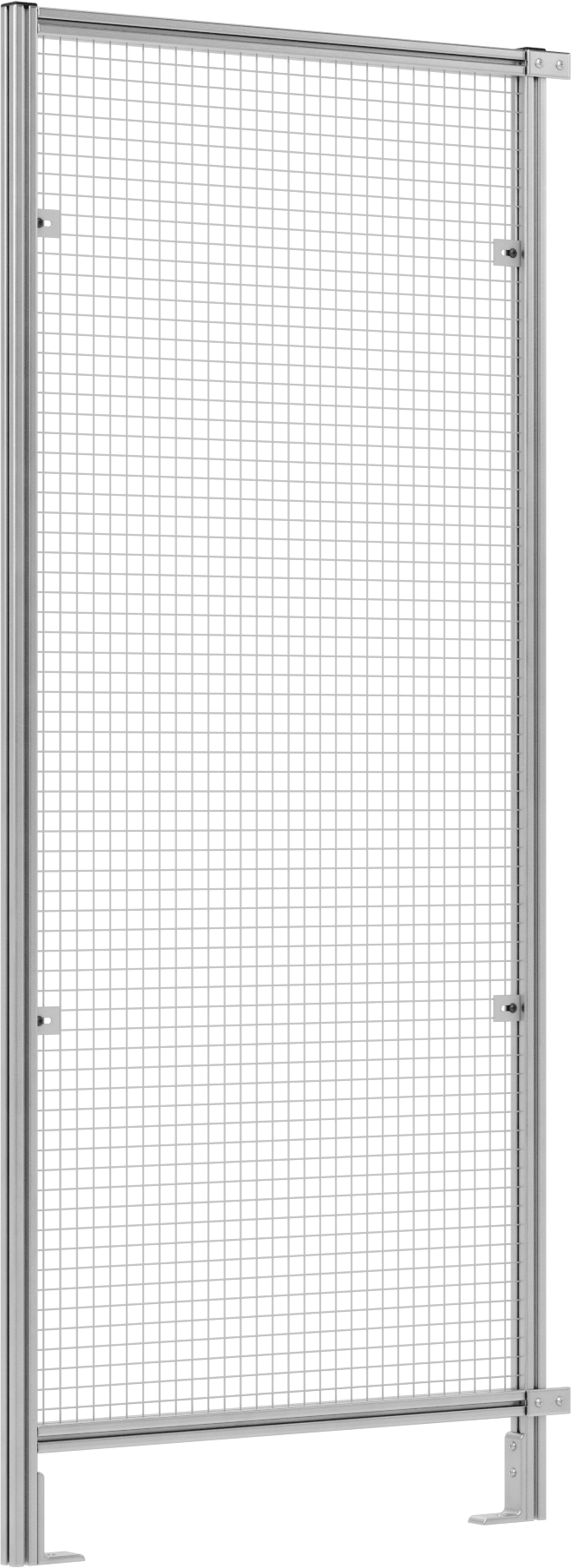 7 Fit Toplam Yükseklik x 3'0" Genişlik, T-Yuvalı Çerçeveleme Makinesi Koruyucusu için Tel Örgü Panel — Panel, Tel Örgü, Çelik