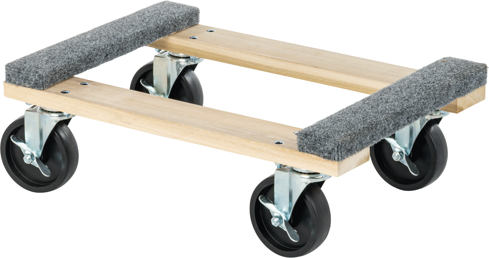 Açık Platformlu Ahşap Taşıma Arabaları, 24" Uzunluk x 16" Genişlik