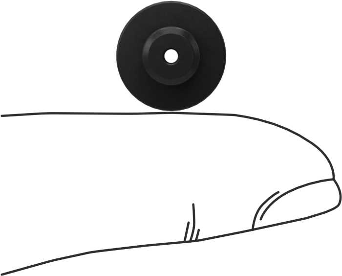 3/16" İç Çap için SBR İçi Boş İtmeli Tamponlar, 1/2" Dış Çap