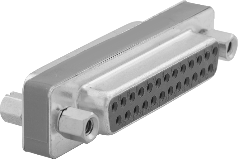 Kompakt Muhafazalı DB25 Dişi x DB25 Dişi Adaptör — Adaptör, Düz, Metal