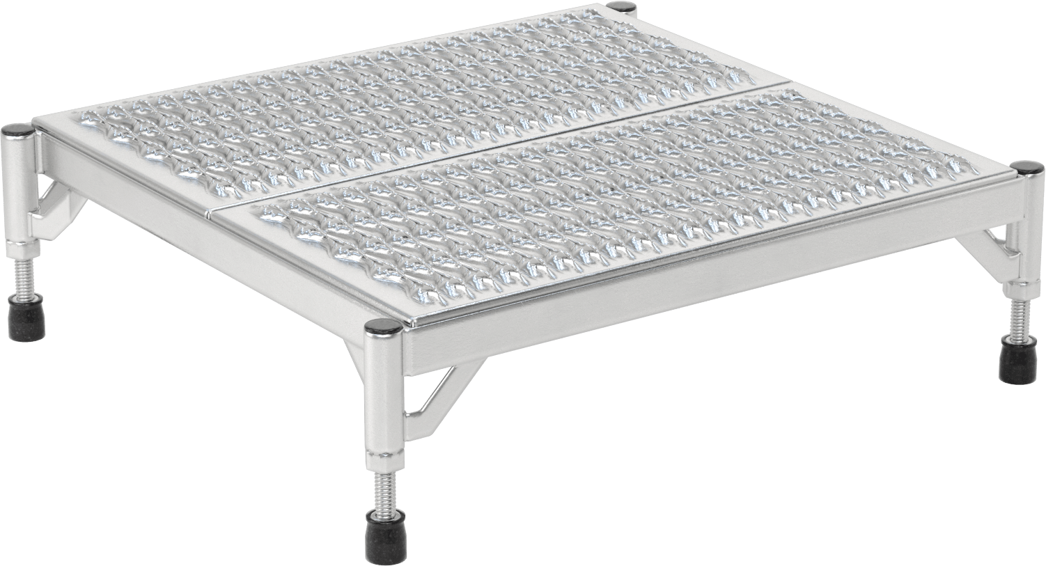 Hafif Çalışma Platformu, 5" ila 8" Toplam Yükseklik, 24-1/4" Genişlikli Üst Basamak