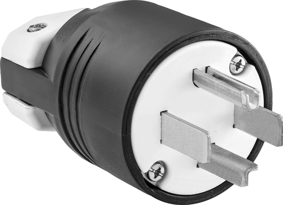 Premium Düz Bıçaklı Konektör, Dört uçlu erkek fiş, NEMA 14-30 — 125V AC/250V AC, Erkek, 30A