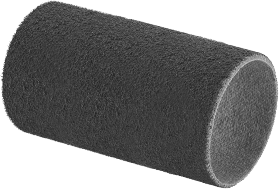 Paslanmaz Çelik ve Sert Metaller için Zımpara Manşonu, Pürüzsüz Yüzey için, 1/4" İç Çap, 1/2" Uzunluk, 120 Kum