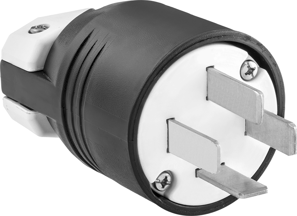 Premium Düz Bıçaklı Konektör, Dört uçlu erkek fiş, NEMA 18-60 — 120V AC/208V AC, Erkek, 60A