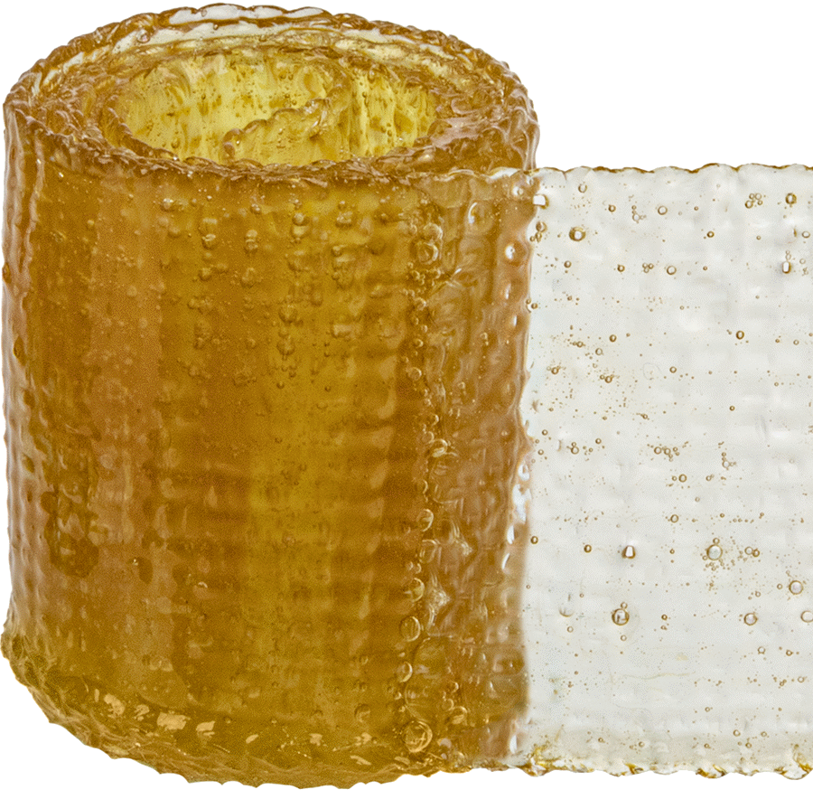 Su ile Etkinleşen Fiberglas Onarım Bandı, Poliüretan Yapıştırıcı, 1" Genişlik, 2-1/2 Fit Uzunluk — 1", Kirli Beyaz, Fiberglass, Fiberglas…