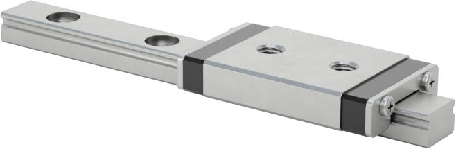 Minyatür Bilyalı Rulman Taşıyıcı ve Kılavuz Ray, 4 mm Genişlik x 40 mm Uzunlukta Raylı — 10 mm, 17 mm, 440 Paslanmaz Çelik